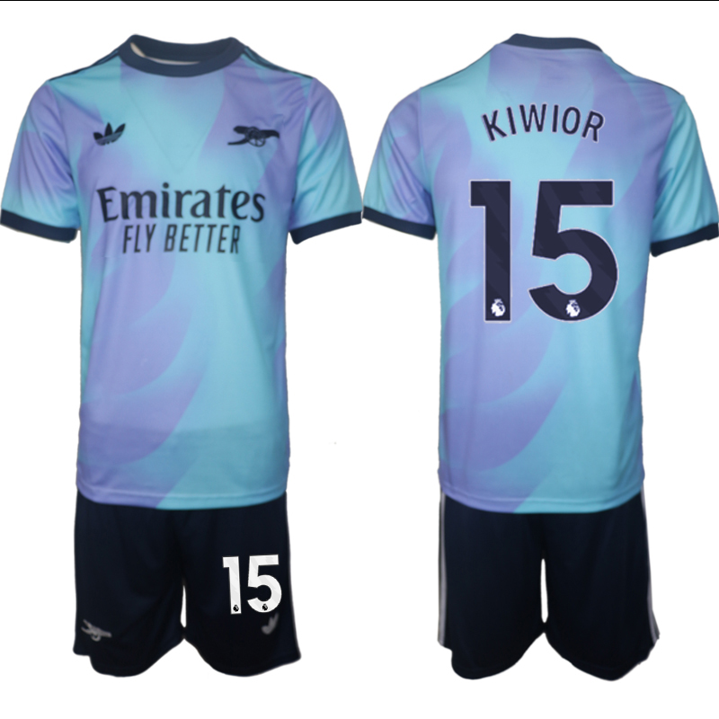 Men 2024-2025 Club Arsenal away Purple blue 15 Soccer Jersey